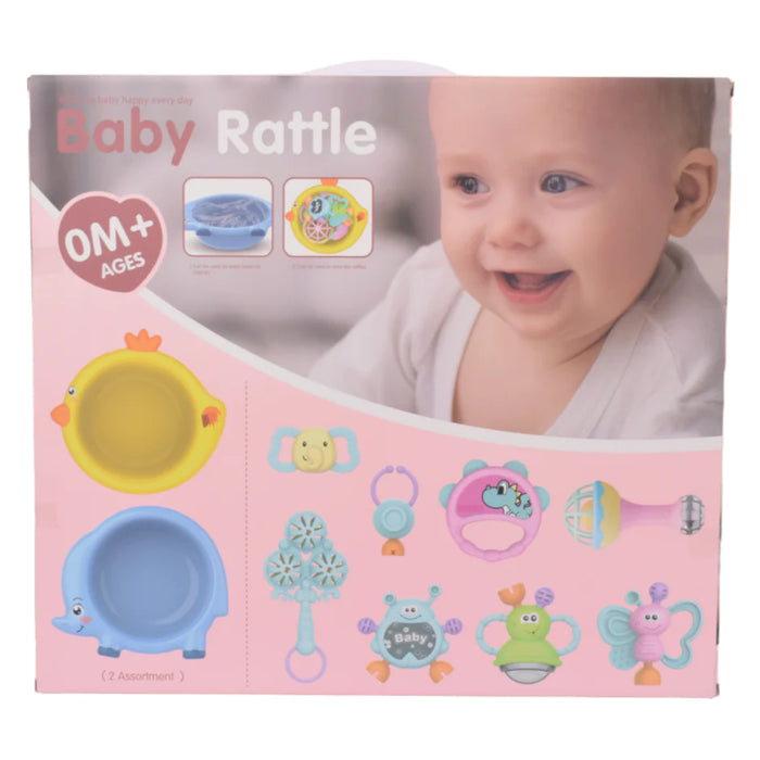 Pack of 9 Baby Bathing Rattle Set
