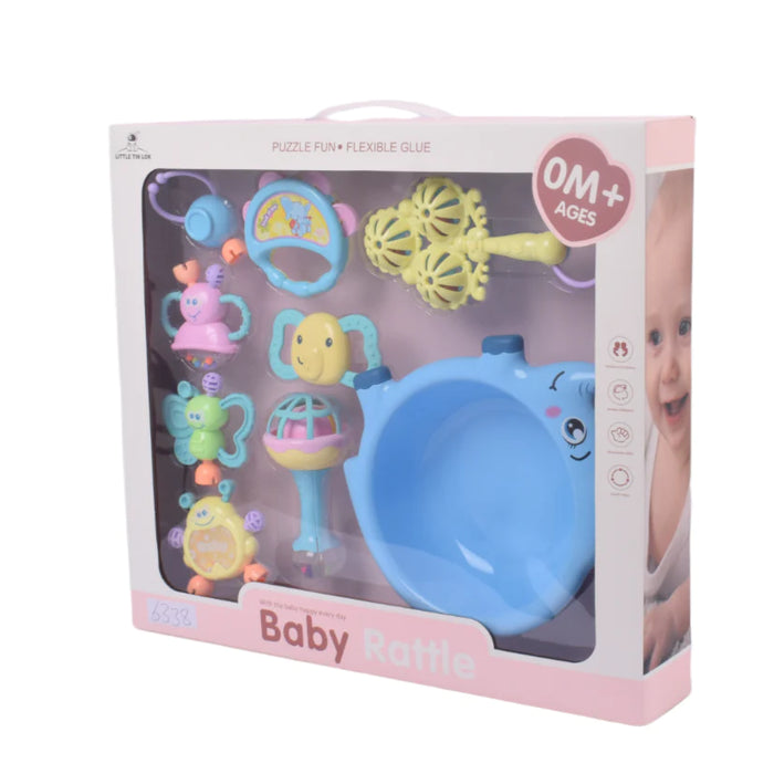Pack of 9 Baby Bathing Rattle Set