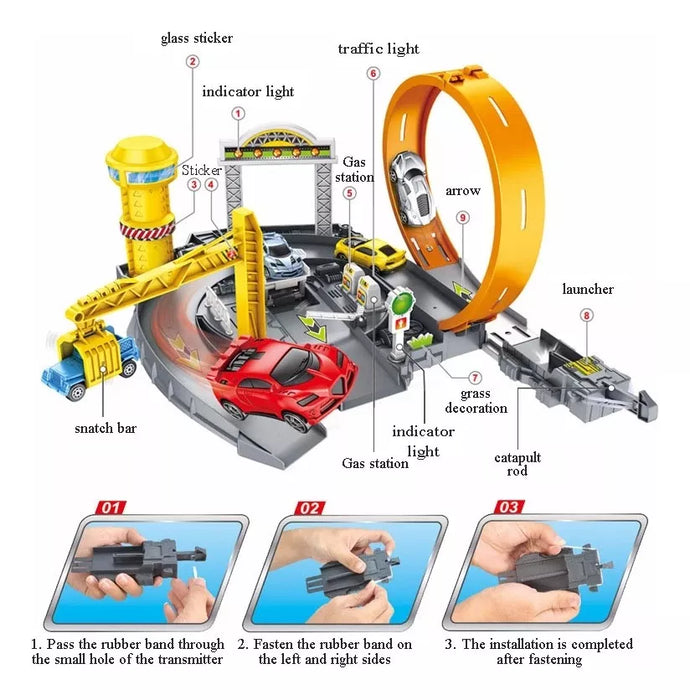 Track Toys Car Parking Lot