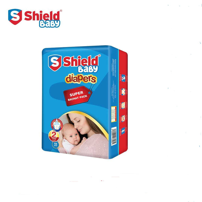Shield Baby Diapers New diapers Size 2 Small (3-6) Kg 48 PCs