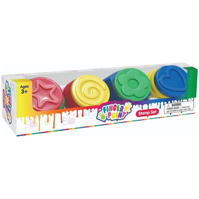 Pack of 4 Finger Color Paint Set