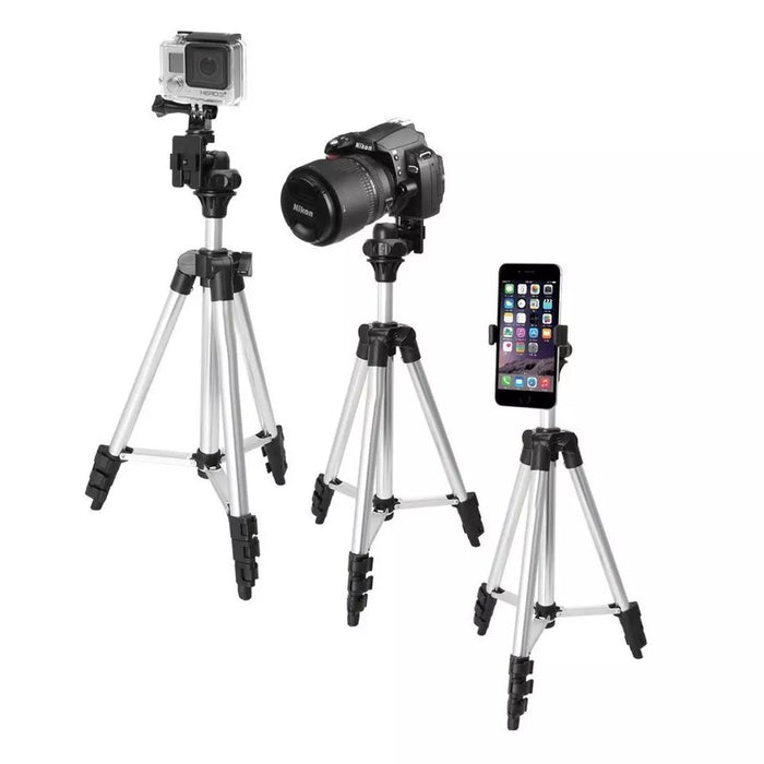 Tripod with 3 Way Head Aluminum Digital Camera