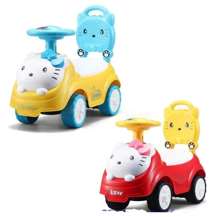 Happy Kitty Push Car