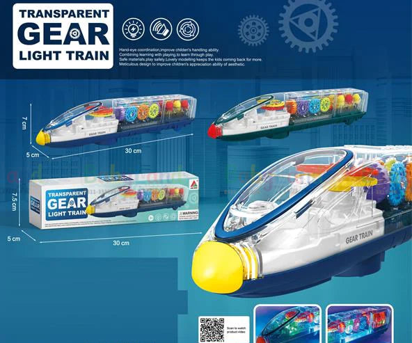 Transparent Gear Train with Light & Sound