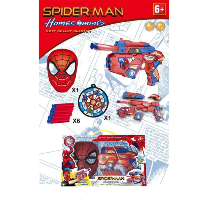 Spiderman Soft Bullet Blaster with Mask