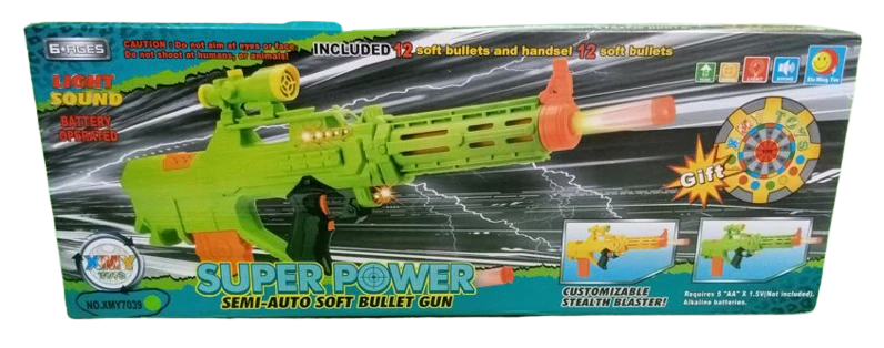 The Super Power Bullet Gun With Light & Sound