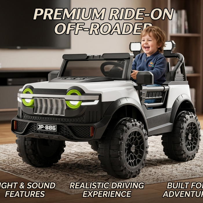 Electric Leather Seat Ride on Jeep