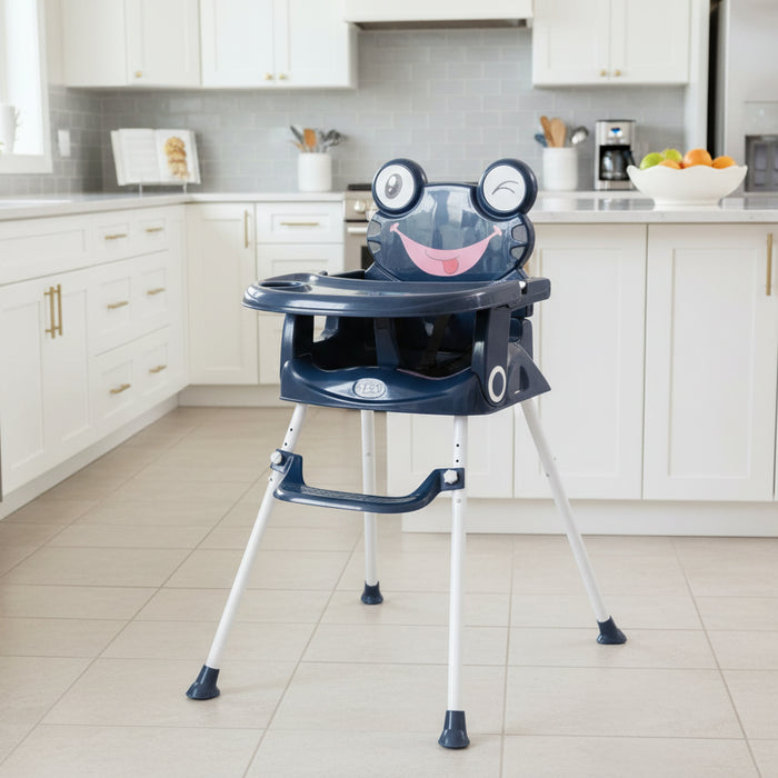 TZX Baby High Chair with Blue Frog