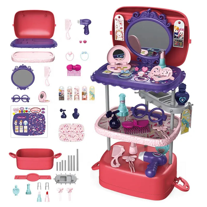 3 in 1 Portable Fashion Beauty Suitcase Set