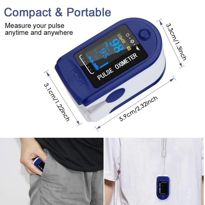 Fingertip Pulse Oximeter  Blood Oxygen  Meter