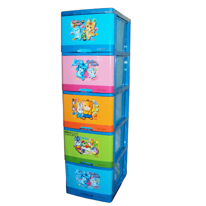 Multicolour Cartoon Theme Wardrobe