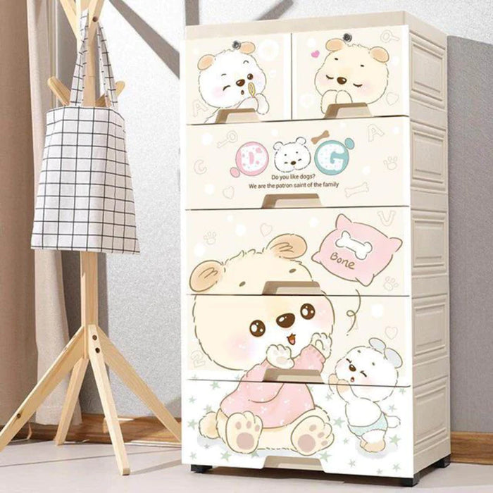 Cute Little Dog Theme Kids Drawers