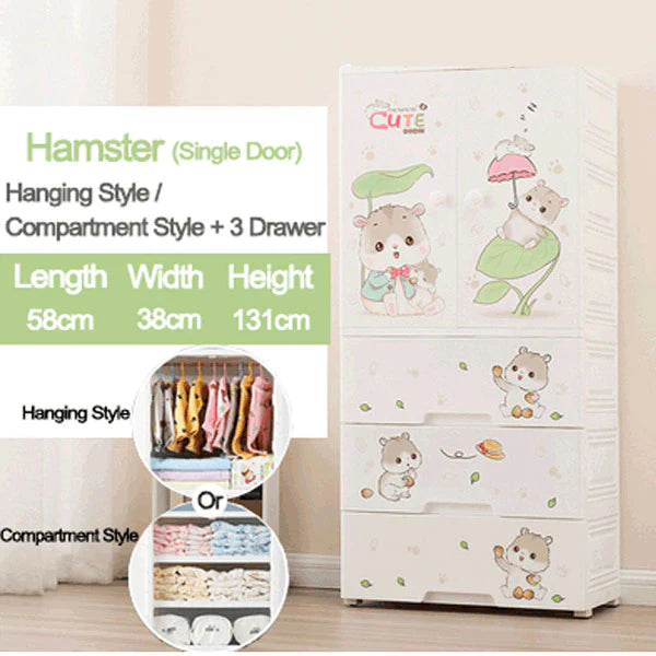 Cute Kitty Hamster Kids Wardrobe