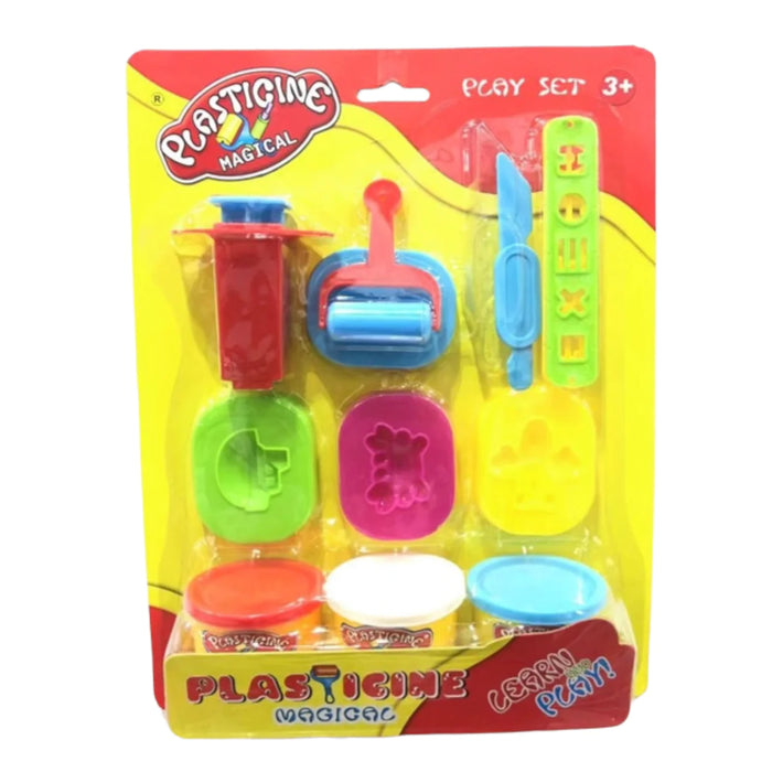 Learn and Play Plasticine Play Dough Set