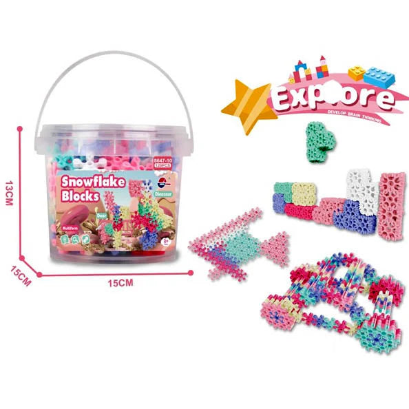 Snowflake Theme Building Blocks 152 Pieces