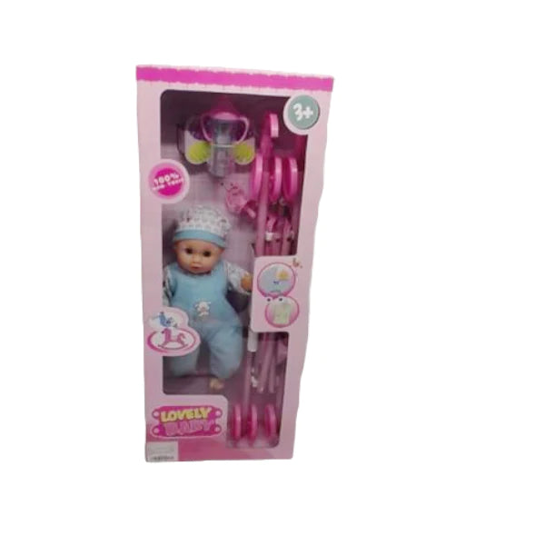 Lovely Princess Doll with Stroller