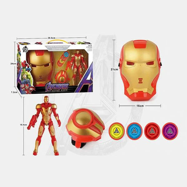 3 in 1 Avengers Iron Man Figure Gift Set