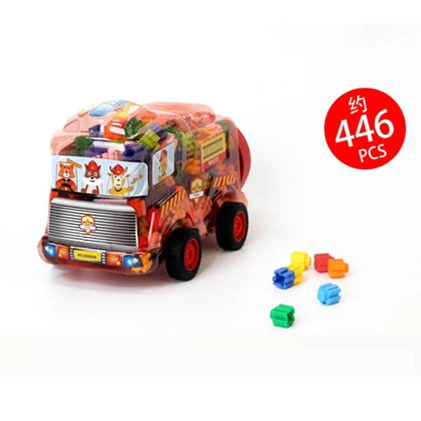 Fire Rescue Building Blocks Car