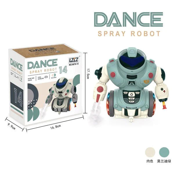Spray Dancing Robot with Light & Sound