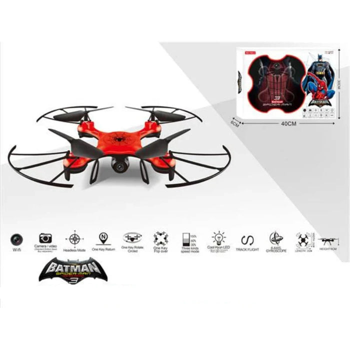 RC Batman Theme Mini Camera Drone with Lights