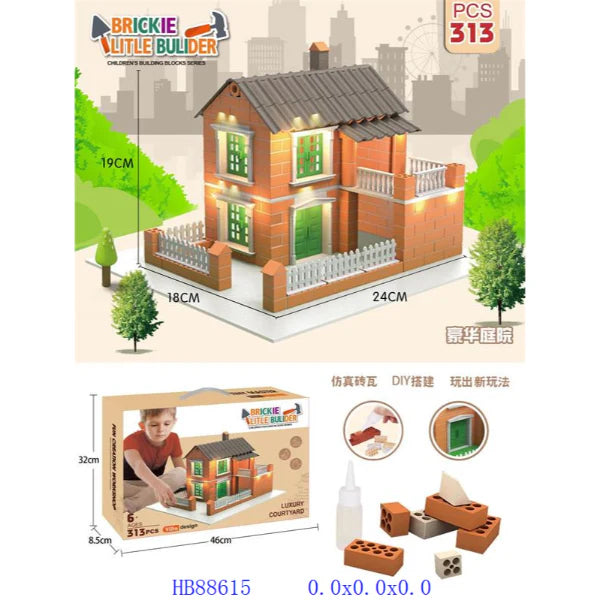 Luxury Courtyard Brickie Little Builders Blocks