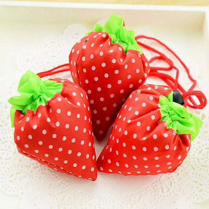 Pack of 3 Portable Strawberry Folding Bag