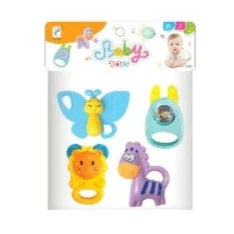 2 in 1 Baby Rattles 4 Pieces Set