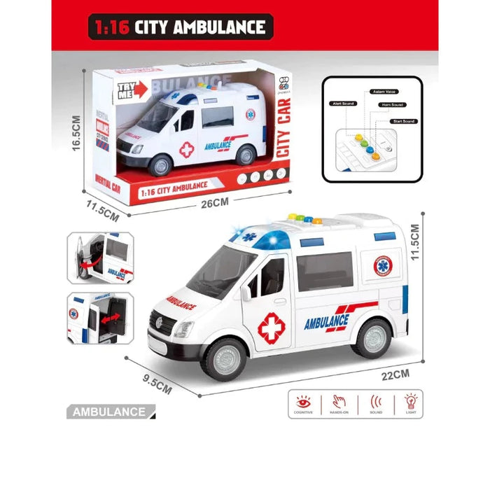 City Ambulance Car with Light & Sound