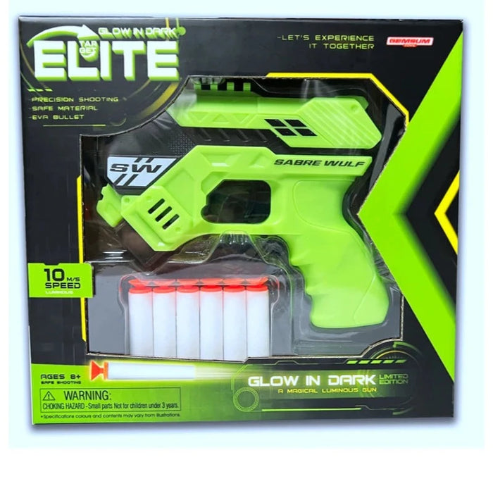 Glow in Dark Elite Soft Bullet Gun