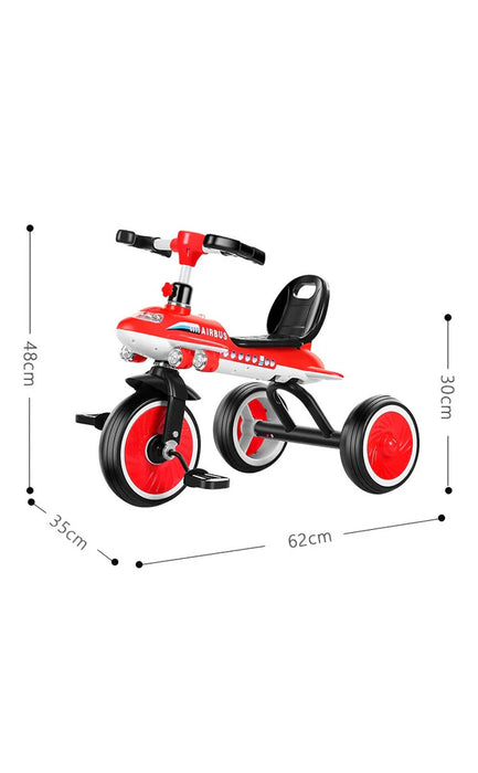 Airplane Shape Tricycle with Light & Sound