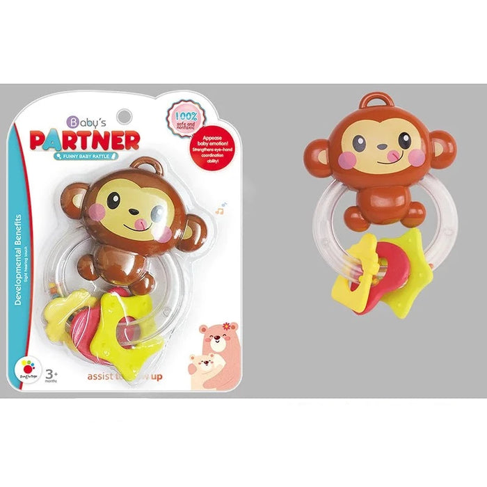 Baby Partner Monkey Theme Rattle & Teether