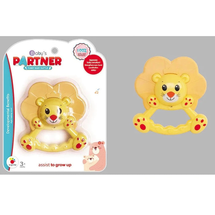Baby Partner Lion Theme Rattle & Teether