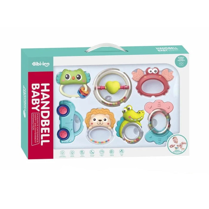 2 in 1 Hand Bell Baby Rattles & Teethers