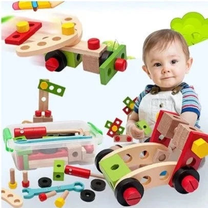 Kids Screw Assembly Wooden Toy