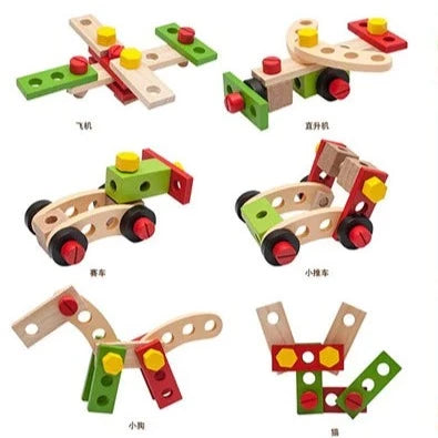 Kids Screw Assembly Wooden Toy