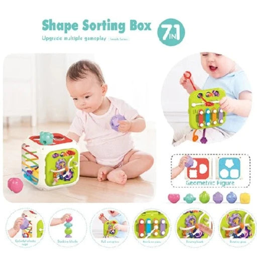 7 in 1 Shape Sorting Musical Box for Junior Kids