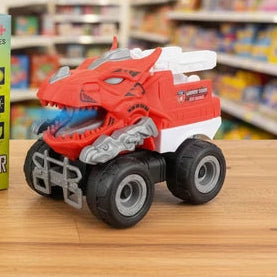 Red Dinosaur Truck Toy