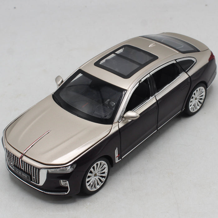 Diecast HONGQI H9 Luxury Car with Light & Sound