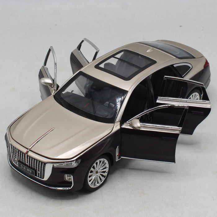 Diecast HONGQI H9 Luxury Car with Light & Sound