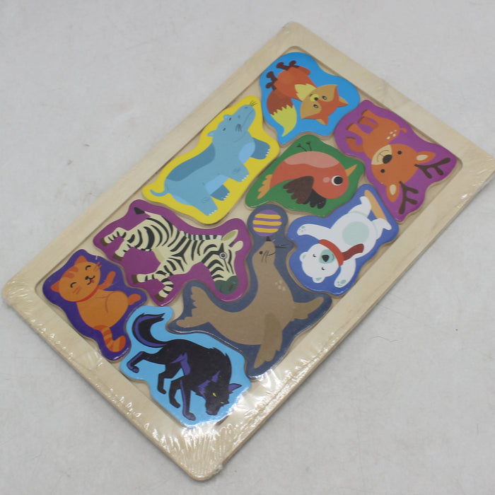 Animal Theme Wooden Puzzle Board