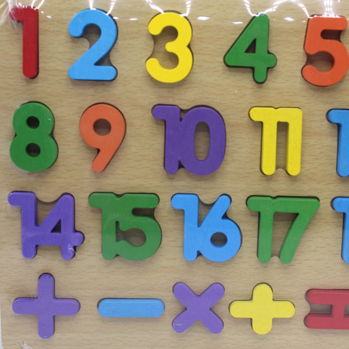 Numeric 123 Wooden Puzzle Plate