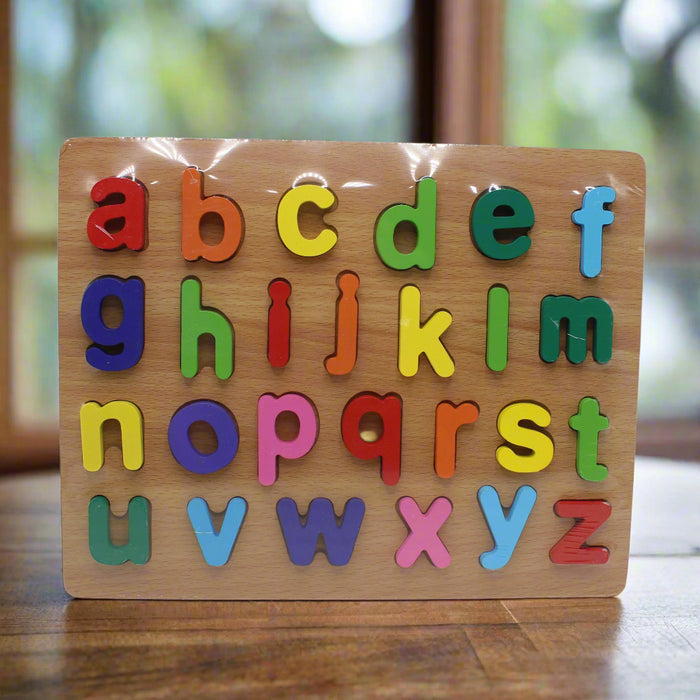 Alphabetic abc Wooden Puzzle Plate