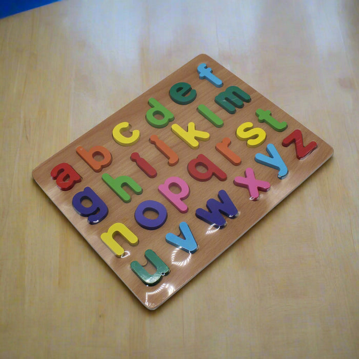 Alphabetic abc Wooden Puzzle Plate