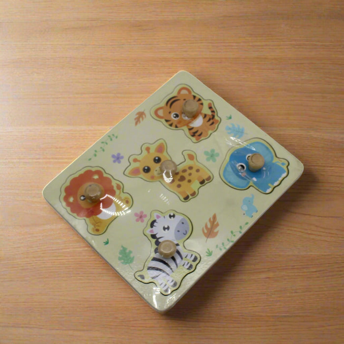 Mini Animal Pin Board Wooden Game