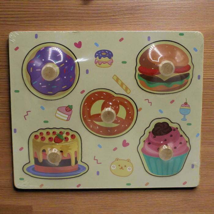 Food Pin Board Wooden Game