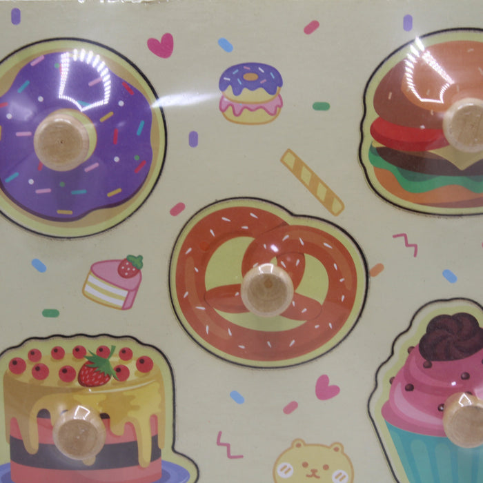 Food Pin Board Wooden Game