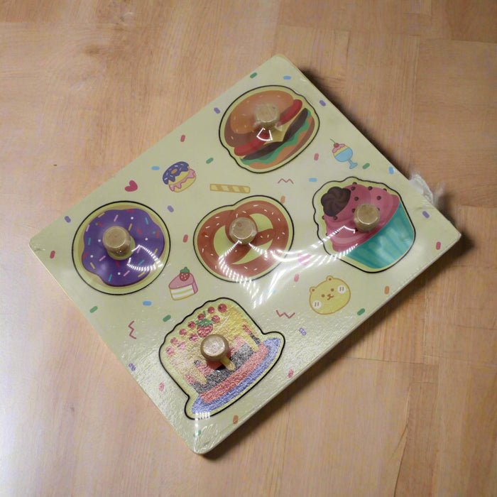 Food Pin Board Wooden Game
