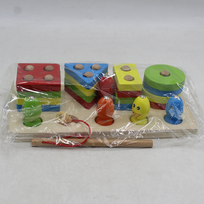 Fishing Wooden Four Shape Box