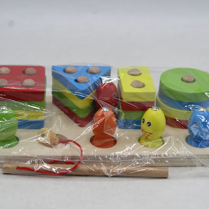 Fishing Wooden Four Shape Box