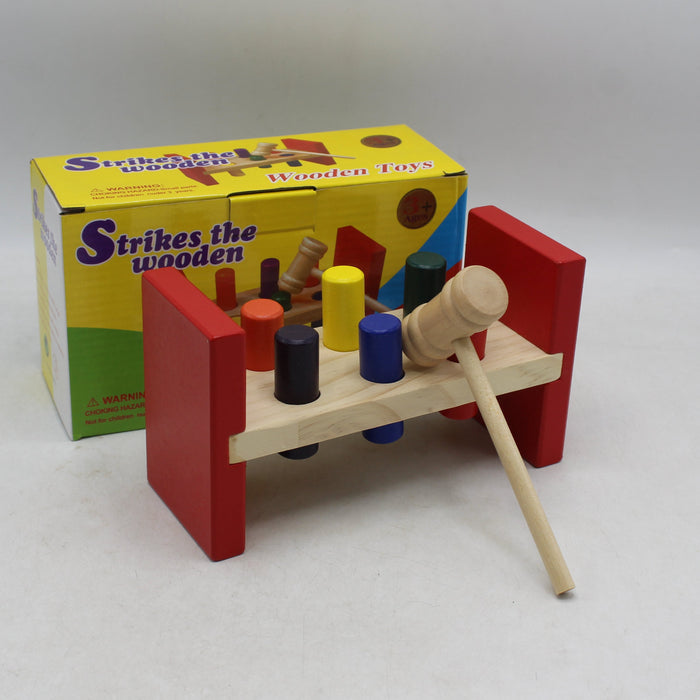 Kids Wooden Strikes Hammer Bench